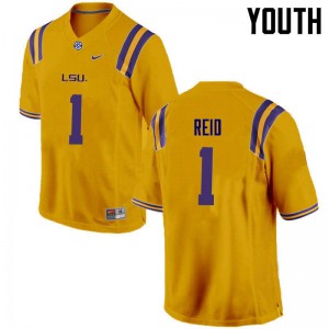 #1 Eric Reid Tigers Youth High School Jersey Gold