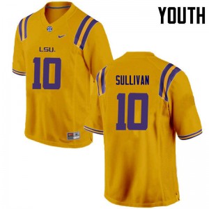 #10 Stephen Sullivan Tigers Youth College Jersey Gold