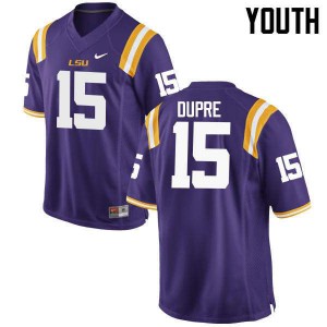 #15 Malachi Dupre LSU Youth High School Jerseys Purple