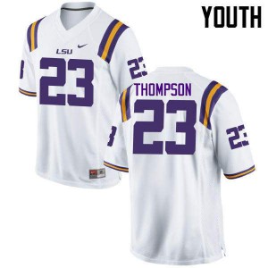 #23 Corey Thompson Louisiana State Tigers Youth Alumni Jerseys White
