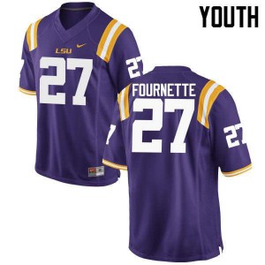 #27 Lanard Fournette LSU Youth NCAA Jersey Purple