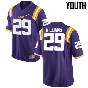 #29 Andraez Williams LSU Youth Football Jerseys Purple