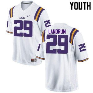 #29 Louis Landrum Tigers Youth University Jersey White