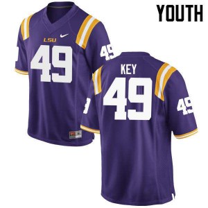 #49 Arden Key LSU Youth Stitched Jersey Purple