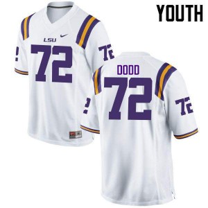 #72 Andy Dodd Tigers Youth Official Jerseys White