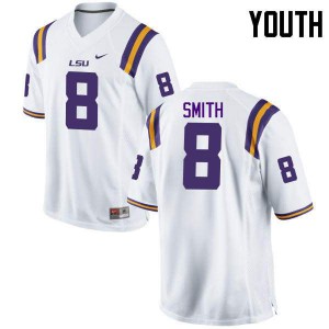 #8 Saivion Smith LSU Youth Embroidery Jerseys White