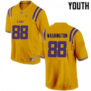 #88 Jacory Washington Tigers Youth Official Jerseys Gold