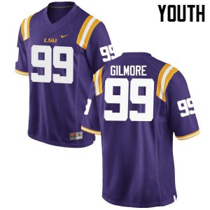 #99 Greg Gilmore LSU Tigers Youth University Jerseys Purple